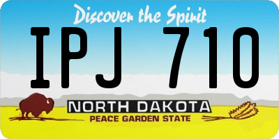 ND license plate IPJ710