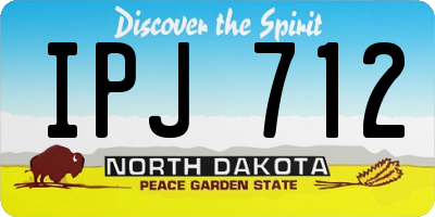 ND license plate IPJ712