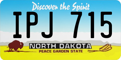 ND license plate IPJ715
