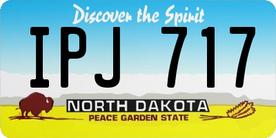 ND license plate IPJ717