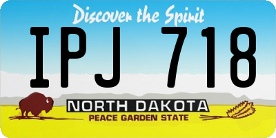 ND license plate IPJ718