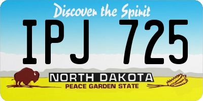 ND license plate IPJ725