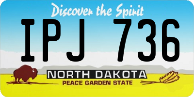 ND license plate IPJ736