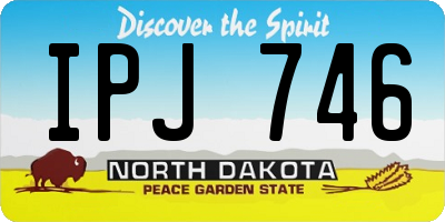 ND license plate IPJ746