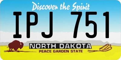 ND license plate IPJ751