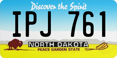 ND license plate IPJ761