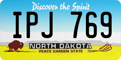 ND license plate IPJ769