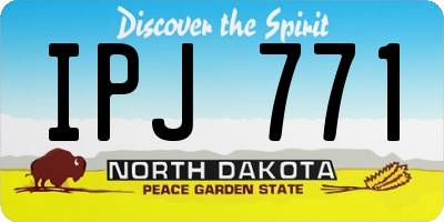 ND license plate IPJ771