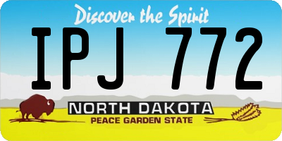 ND license plate IPJ772
