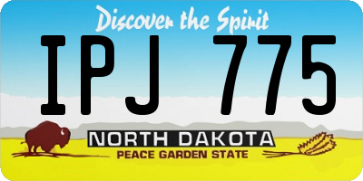 ND license plate IPJ775