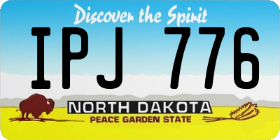 ND license plate IPJ776
