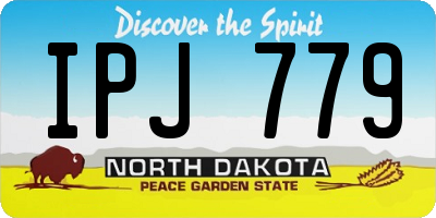 ND license plate IPJ779