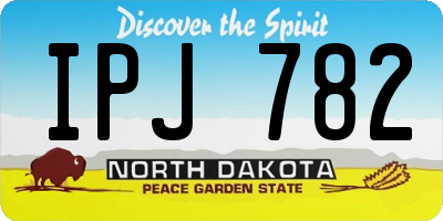 ND license plate IPJ782