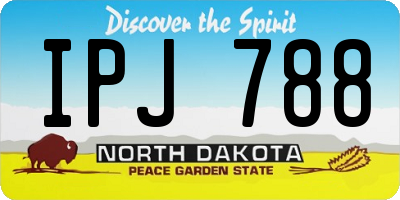 ND license plate IPJ788