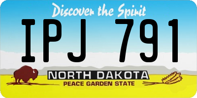 ND license plate IPJ791