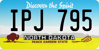 ND license plate IPJ795