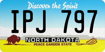 ND license plate IPJ797