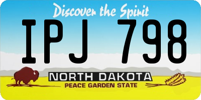 ND license plate IPJ798