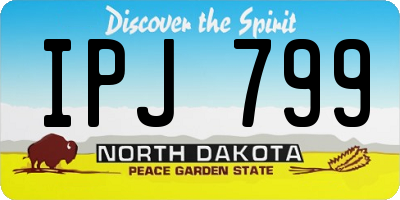 ND license plate IPJ799