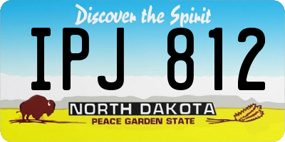 ND license plate IPJ812