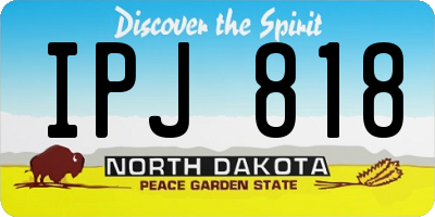 ND license plate IPJ818