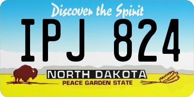 ND license plate IPJ824