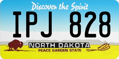 ND license plate IPJ828