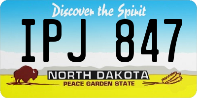 ND license plate IPJ847