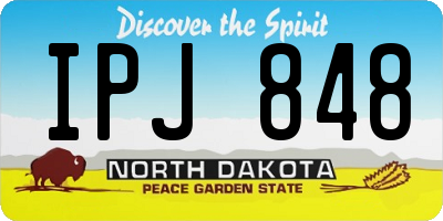 ND license plate IPJ848