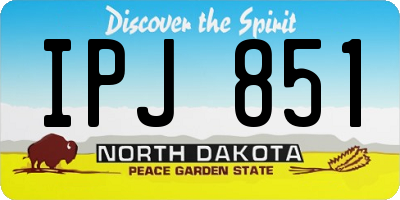 ND license plate IPJ851