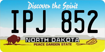 ND license plate IPJ852
