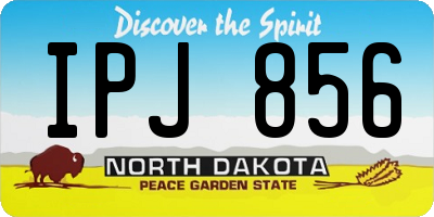 ND license plate IPJ856