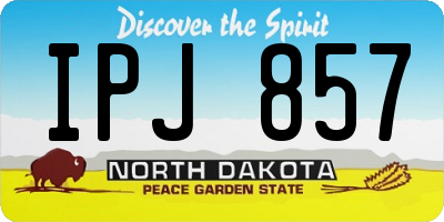 ND license plate IPJ857