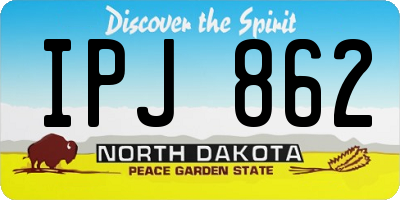ND license plate IPJ862