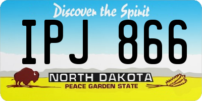 ND license plate IPJ866
