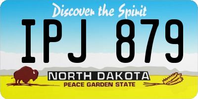 ND license plate IPJ879