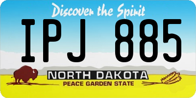 ND license plate IPJ885