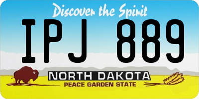 ND license plate IPJ889