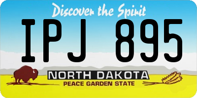ND license plate IPJ895