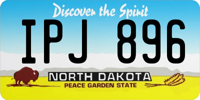 ND license plate IPJ896