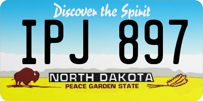ND license plate IPJ897