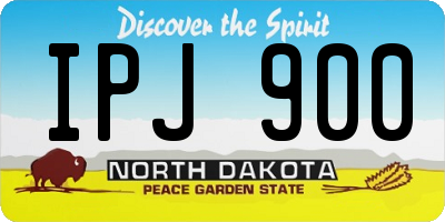 ND license plate IPJ900