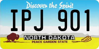 ND license plate IPJ901