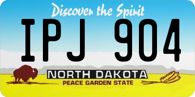 ND license plate IPJ904