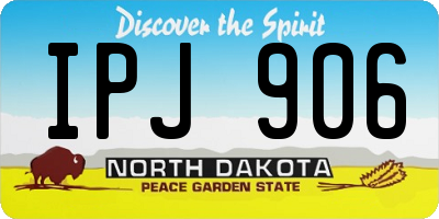 ND license plate IPJ906