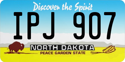 ND license plate IPJ907
