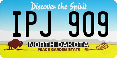 ND license plate IPJ909