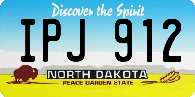 ND license plate IPJ912