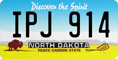 ND license plate IPJ914