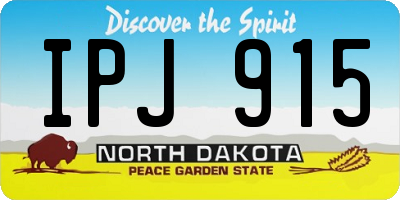 ND license plate IPJ915
